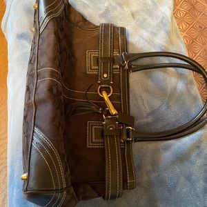 Coach black shoulder bag